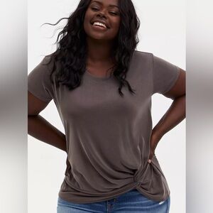 Torrid Knit Cupro Knit Front Tee